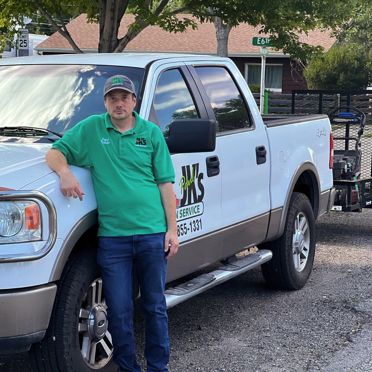 Paul Kober of Paul JK's Lawn Service in Laurel, Montana
